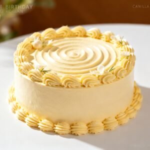 Vanilla Cream Birthday Cake – 500g