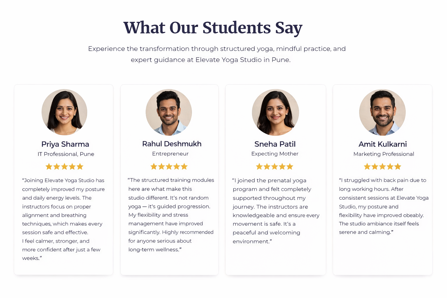 What Students are Saying about Elelvate Yoga Studio