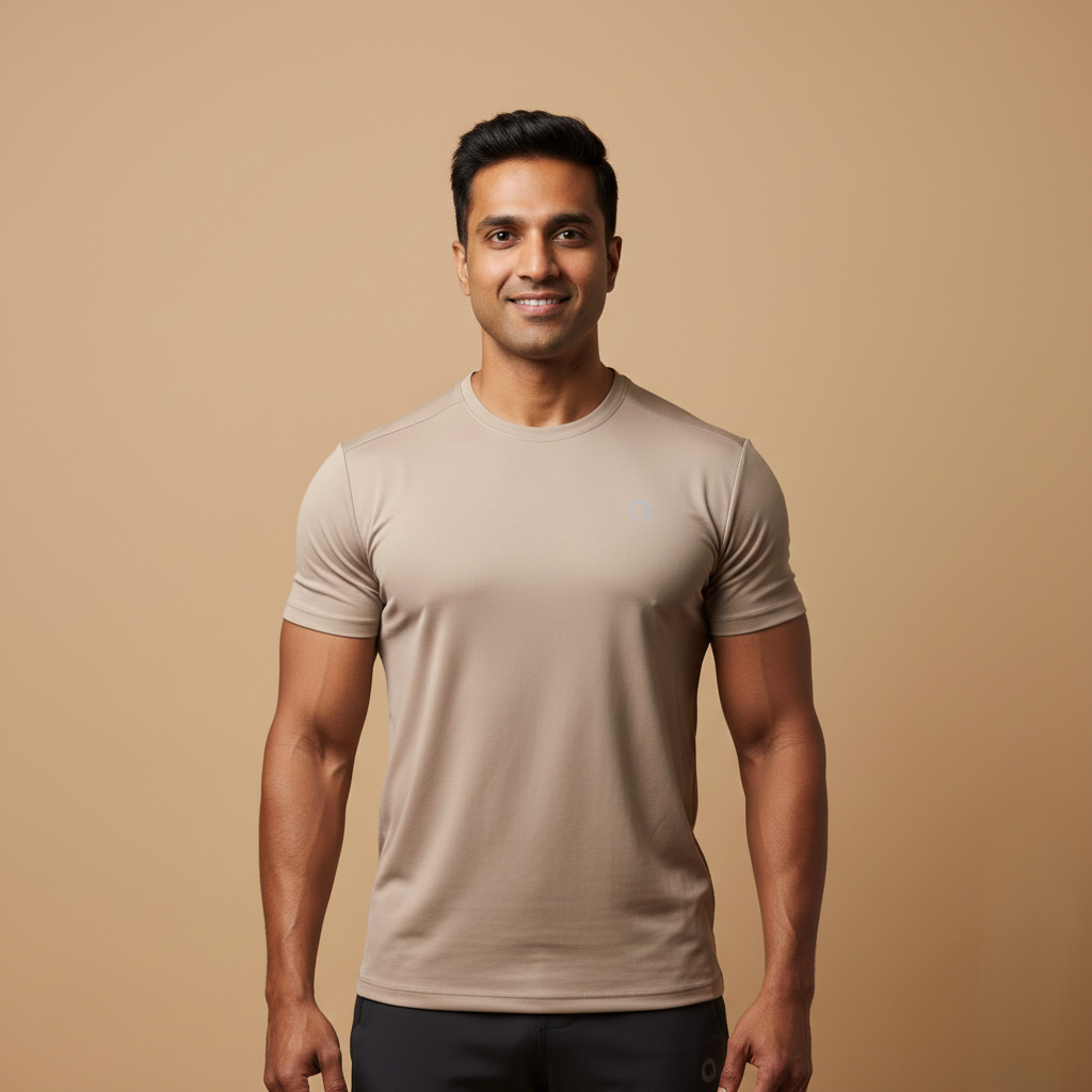 Male yoga and mobility instructor at Elevate Yoga Studio in Pune with confident expression.